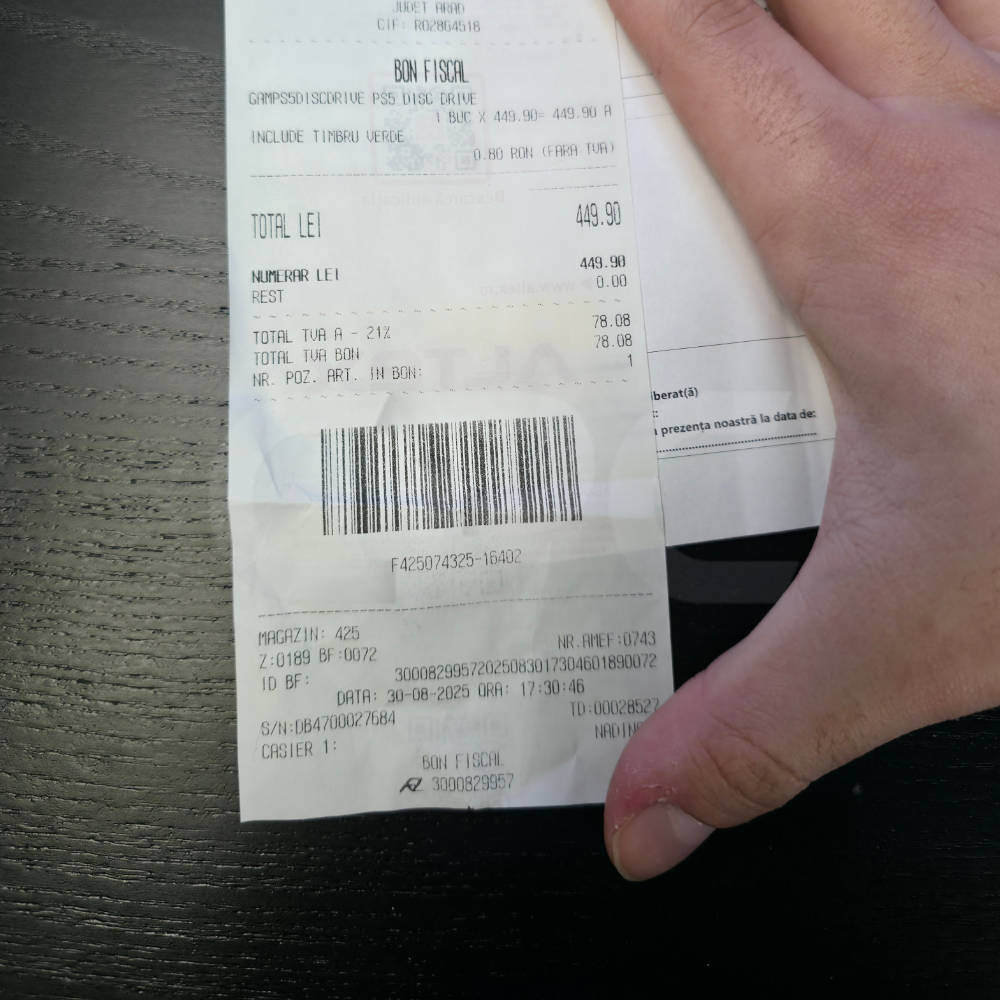 Sony PlayStation 5 Disc Drive pentru PS5 SLIM / PRO Alb