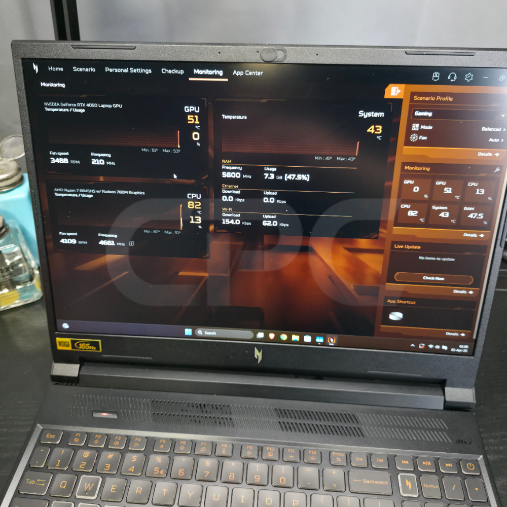 Laptop Gaming Acer Nitro V16 AMD Ryzen™ 7 8845HS - NVIDIA® GeForce RTX™ 4050 6GB